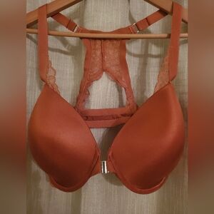 Frederick's of Hollywood Rust Lace Racerback Bra Womens Plus Size 40DD